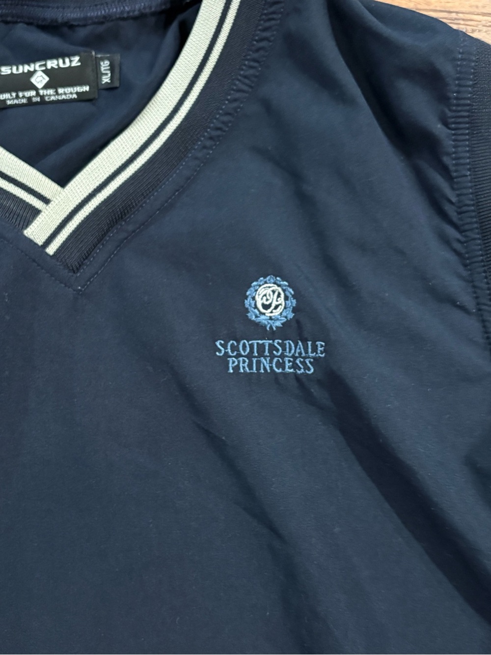 Suncruz Scottsdale Princess Golf Wind Vest Navy XL/TG Made in Canada